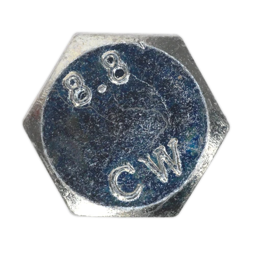8.8 Zinc Plated HT Setscrew M8 x 20mm, DIN 933 - Pack of 50