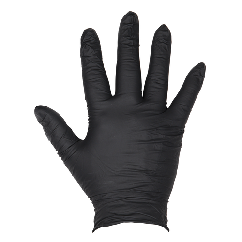 Extra-Thick Powder-Free Disposable Nitrile Gloves, Large - Pack of 100