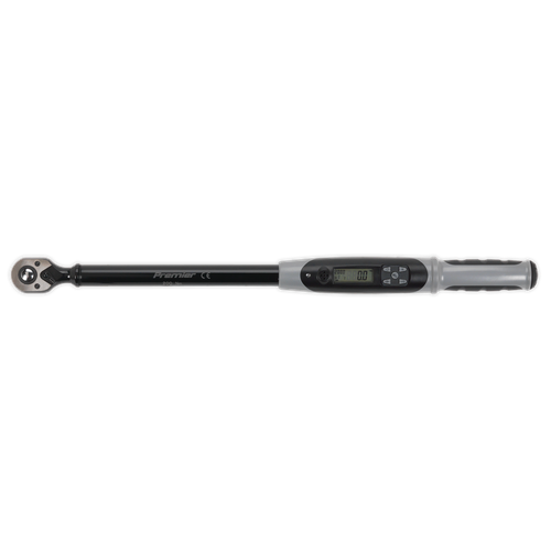 Premier Black Digital Torque Wrench with Angle Function 1/2"Sq Drive 20-200Nm