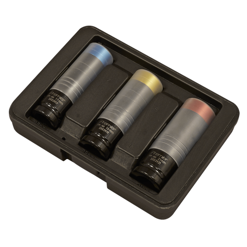Premier Alloy Wheel Ultra-Power Impact Socket Set 1/2"Sq Drive 3pc