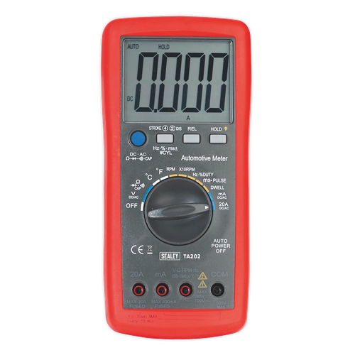 14-Function Digital Automotive Multimeter with Inductive Coupler