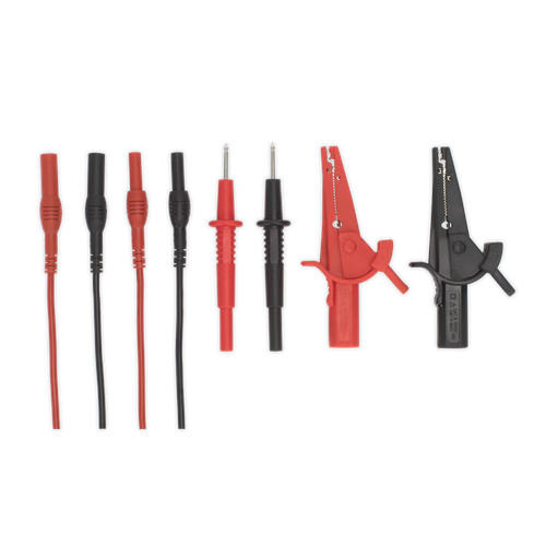 Automotive Test Lead & Crocodile Clip Set 6pc