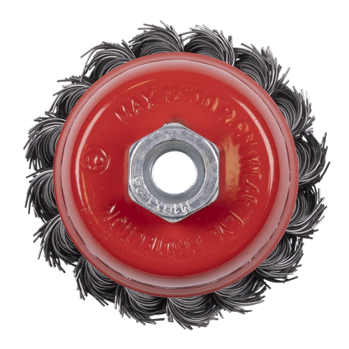 65mm Twist Knot Wire Cup Brush M10 x 1.25mm