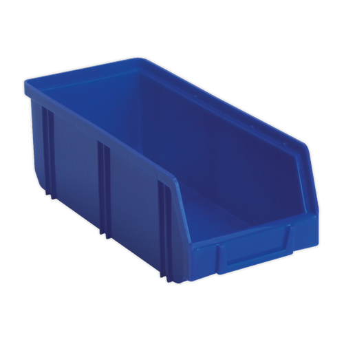 Deep Plastic Storage Bin 105 x 240 x 85mm, Blue - Pack of 28