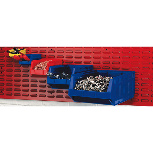 Plastic Storage Bin 150 x 240 x 130mm, Blue - Pack of 38