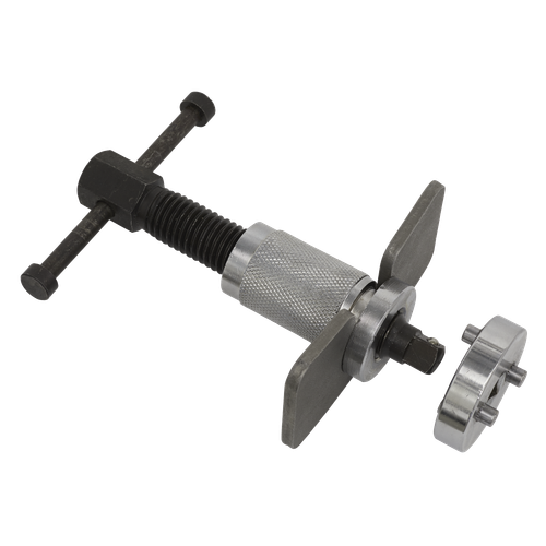Left-Handed Brake Piston Wind-Back Tool with Double Adaptor