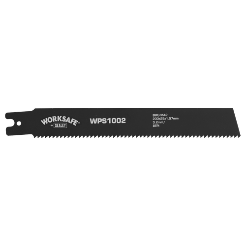 Worksafe® Pipe Saw Blade 200 x 25 x 1.7mm 8tpi - Pack of 5