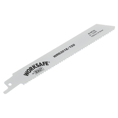 Worksafe® Reciprocating Saw Blade 150mm 10tpi - Pack of 5