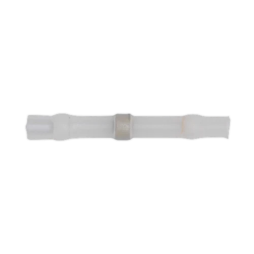 Heat Shrink Butt Connector Solder Terminal 24-22 AWG, White - Pack of 25