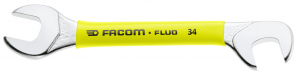FACOM - 15° And 75° Hinged "Midget" Open End Wrenches  3/8P - Fluo - 34.3/8F