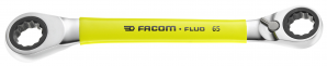 FACOM - Metric 15° Hinged Ratchet Ring Wrenches   16X18 MM - Fluo - 65.16X18F