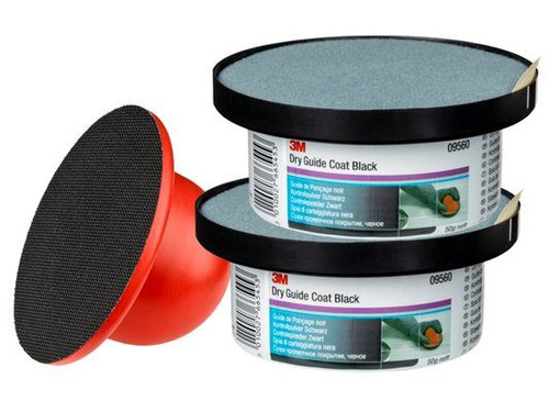 3M 50gm Dry Guide Coat (2 Cartridges and  applicator) - Black - 3M 51362
