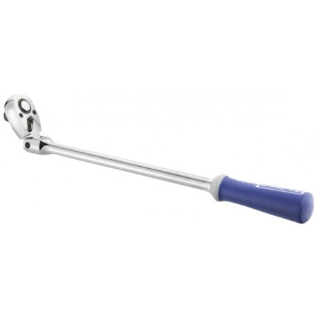 Britool Expert - 1/2" Drive 17" Pear Flex Head Ratchet with Comfort Grip Handle (72 Tooth) - E032803