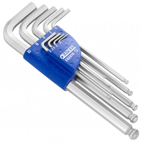 Britool Expert - 9 Piece Long Speed L Wrench Hex Key Set 1.5 - 10mm - E113976