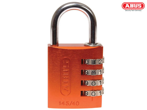 ABUS - 145/40 40mm Aluminium Combination Padlock Orange 49527