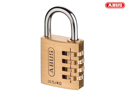 ABUS - 165/40 40mm Solid Brass Body Combination Padlock (4-Digit) Carded