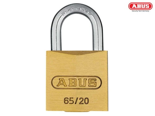 ABUS - 65/20mm Brass Padlock Carded