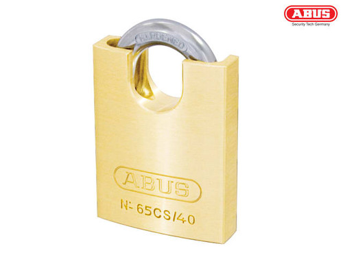 ABUS - 65CS/40mm Brass Padlock Closed Shackle Carded