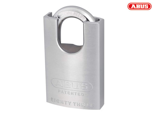 ABUS - 83/50mm Chrome Plated Brass Padlock Hardened Closed Shackle