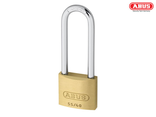 ABUS - 55/40mm Brass Padlock 63mm Long Shackle Keyed Alike 5402