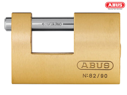 ABUS - 82/90mm Monoblock Brass Shutter Padlock Keyed Alike 8523