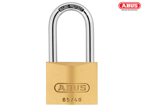 ABUS - 65/40mm Brass Padlock 40mm Long Shackle Keyed Alike 6404