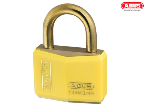 ABUS - T84MB/40mm Yellow Rustproof Padlock
