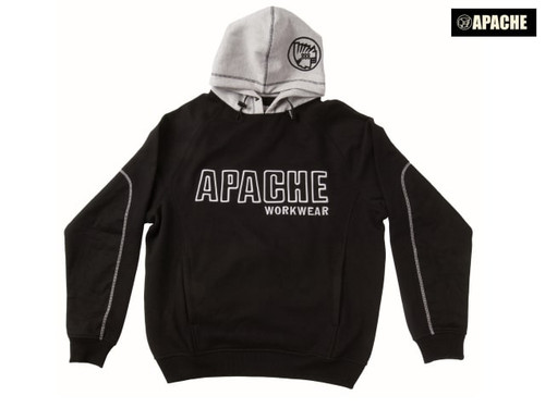 Apache - Hooded Sweatshirt Black / Grey - M (42in)