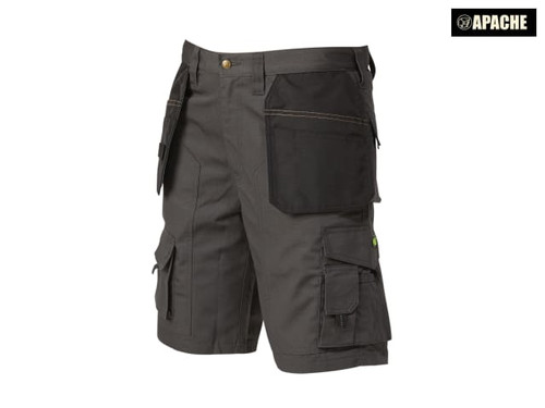 Apache - Grey Rip-Stop Holster Shorts Waist 38in