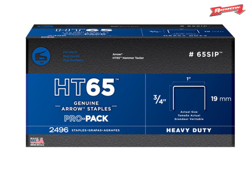 Arrow - HT65S Staples 19mm (3/4in) Pack 600
