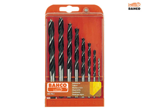 Bahco - Lip & Spur Wood Drill Bit Set  8 Piece 3-10mm