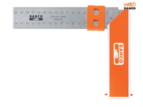 Bahco - 9048-400 Aluminium Block & Steel Try Square 400mm (16in)