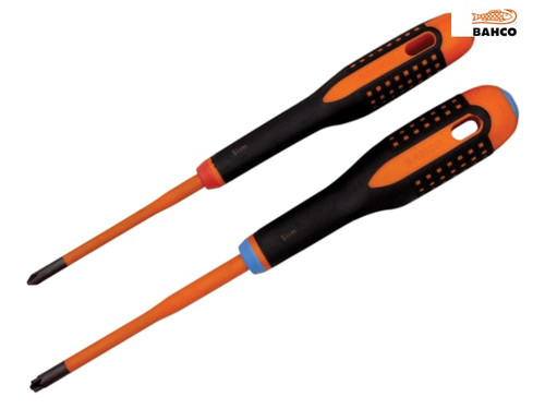 Bahco - Insulated ERGO™ SLIM Combi Screwdriver Twin Pack