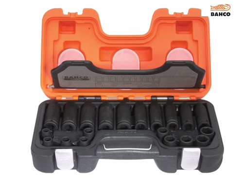 Bahco - D-DD/S20 Mixed Impact Socket Set of 20 Metric 1/2in