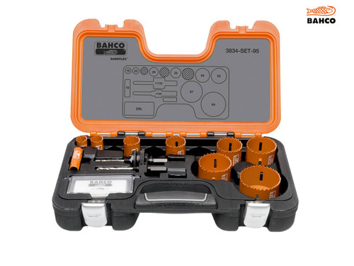 Bahco - Professional Holesaw Set 3834-95 Sizes: 16-64mm