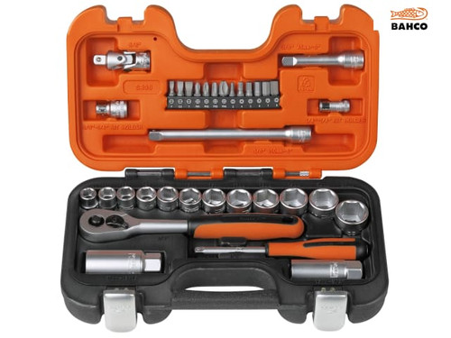 Bahco - S330 Socket Set of 34 Metric 1/4in & 3/8in Drive