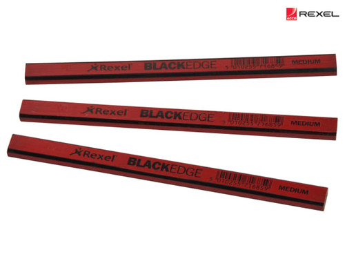Blackedge - Carpenter's Pencils - Red / Medium Card of 12