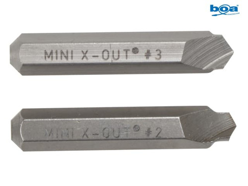 BOA - Mini X Out Screw Extractor Wood Screw Sizes No 6 - 10