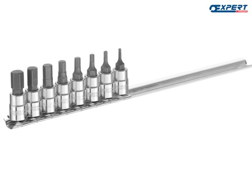 Expert - Socket Set of 8 Hex Bit 1/4in Drive
