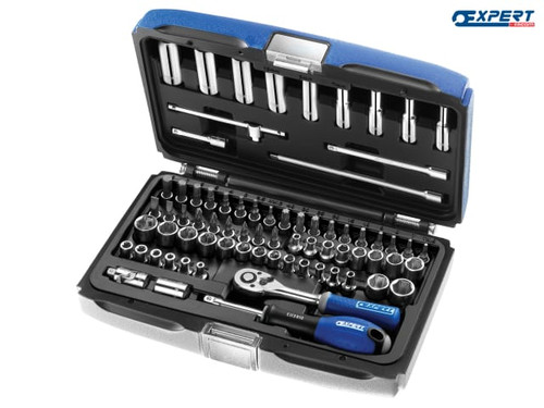 Expert - Socket & Accessory Set of 73 A/F & Metric 1/4in Drive