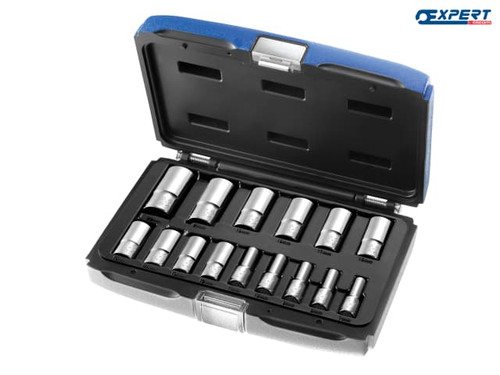 Expert - Deep Socket Set of 15 Metric 3/8in Drive