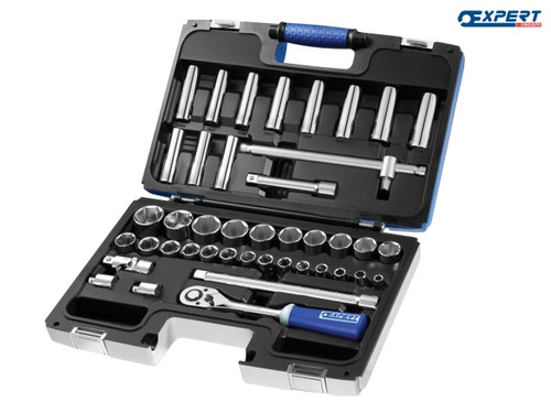 Expert - Socket & Accessory Set of 42 Metric 1/2in Drive