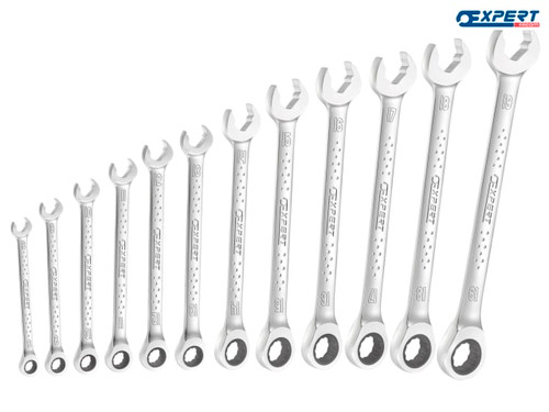 Expert - Fast Ratchet Spanner Set 12 Piece Metric
