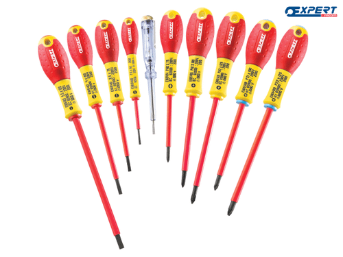 Expert - E160912 Insulated Screwdriver Set of 10 Piece SL/PH/PZ
