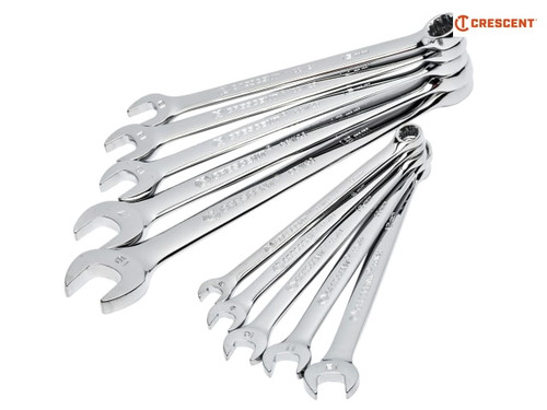 Crescent - CCWS3 Metric Combination Wrench Set 10 Piece - CRECCWS3