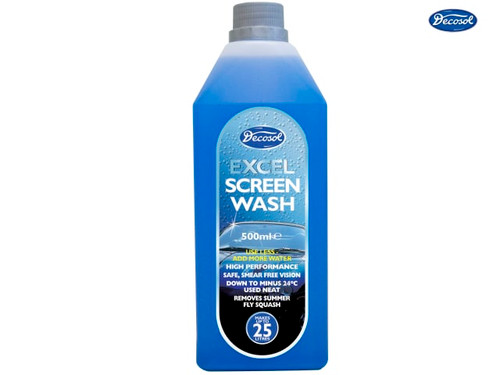 Decosol - Excel Screenwash 500ml