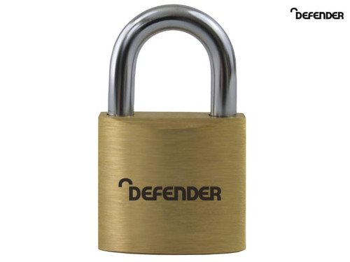 DEFENDER - Brass Padlock 60mm Keyed Alike