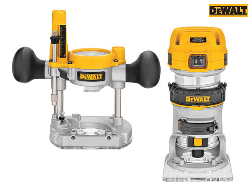 DEWALT - D26204K 1/4in Premium Plunge & Fixed Base Combi Router 900W 110V