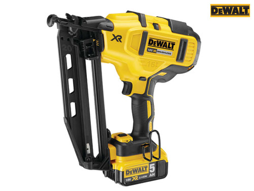 DEWALT - DCN660P2 Cordless XR Brushless Second Fix Nailer 18V 2 x 5.0Ah Li-Ion