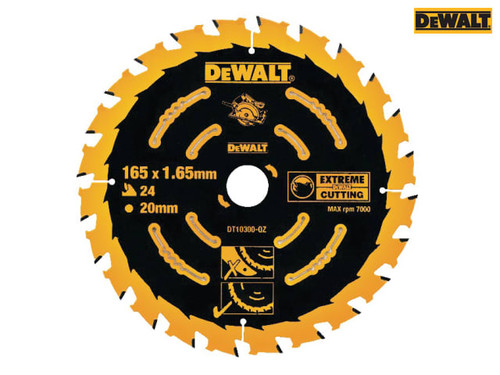 DEWALT - Extreme Framing Circular Saw Blade 165 x 20mm x 24T